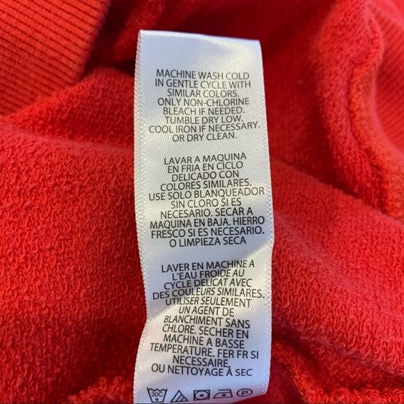 Splendid Double Stripe Sweatshirt Red and White Size Extra Small - Picture 8 of 8